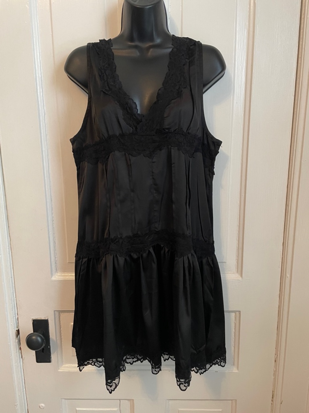 NWOT Black Slip Dress
